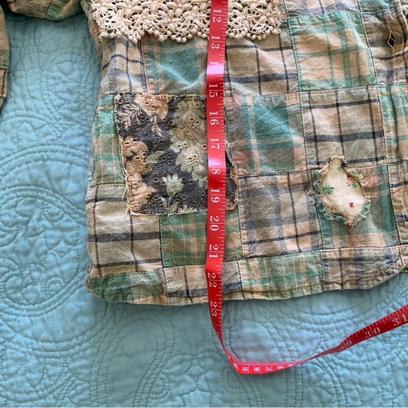 Jaded Gypsy Plaid Patchwork Blazer - Picture 8 of 10